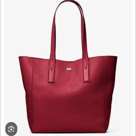 Michael Kors Cherry Red Tote - Picture 4 of 8